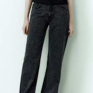 Zara bedazzled jeans